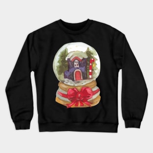 Christmas Globe Watercolor Crewneck Sweatshirt